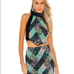 Song of Style Florence Top in Argyle Multi